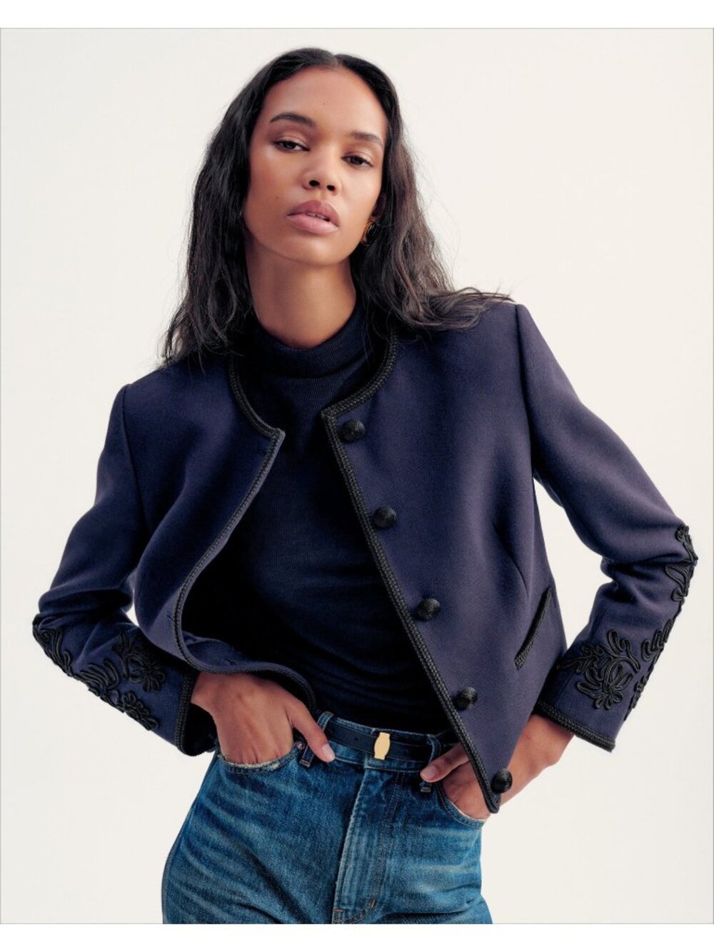 NWT VERONICA BEARD  Latrell Soutache Embroidered Jacket Size 12